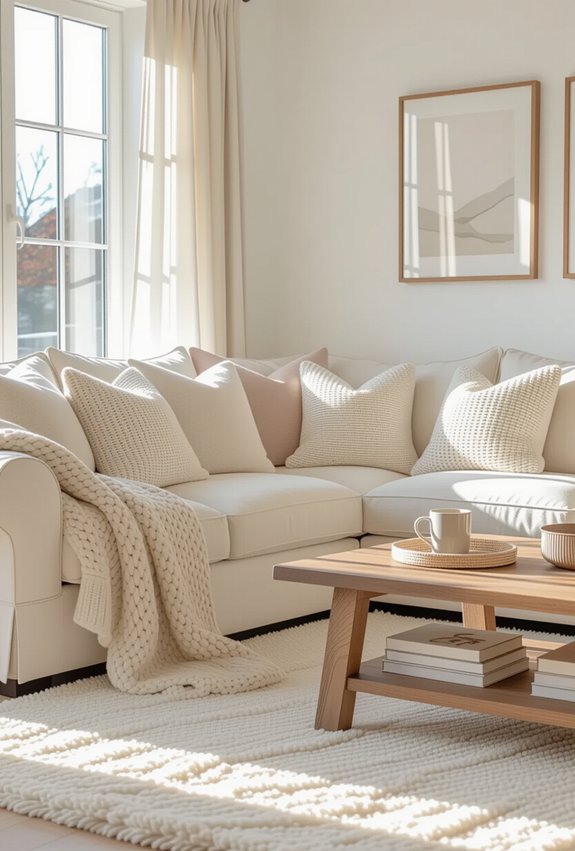 cozy textiles enhance comfort