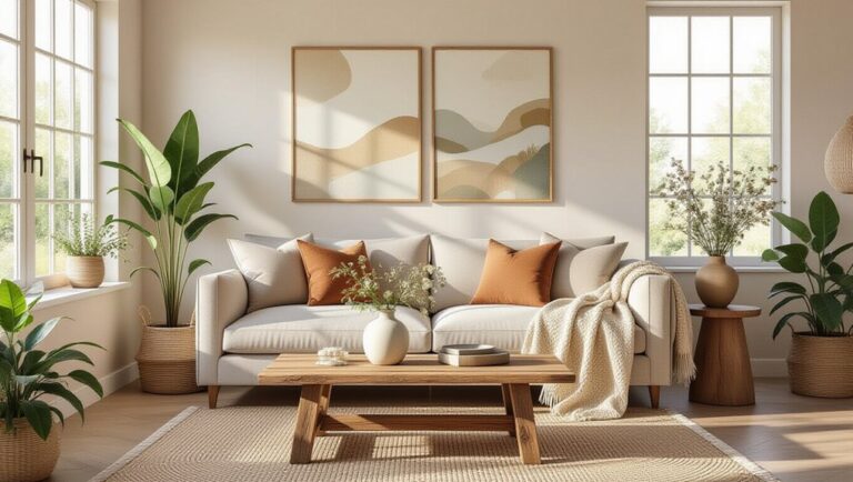 earthy living room trends