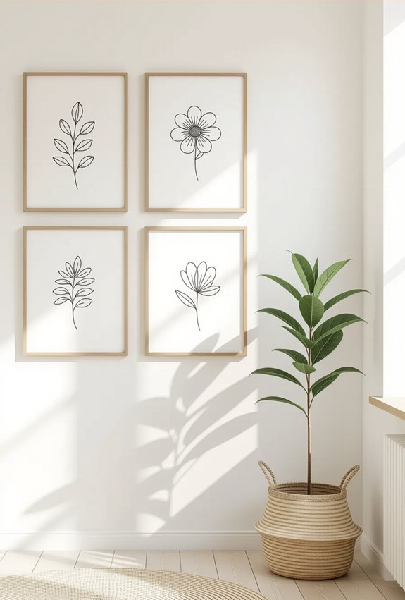 elegant minimalist line art