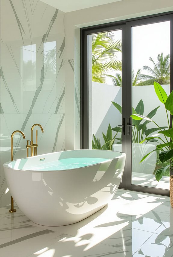 elegant relaxation centerpiece tub
