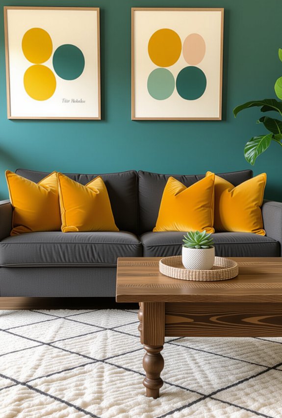 harmonizing colors with grey