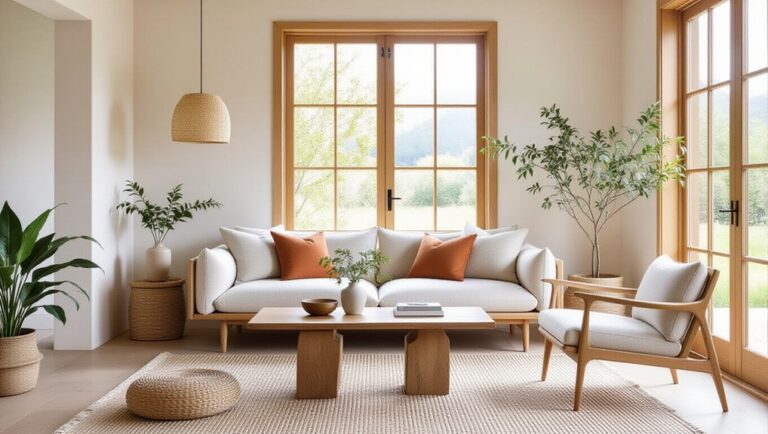 japandi style living rooms