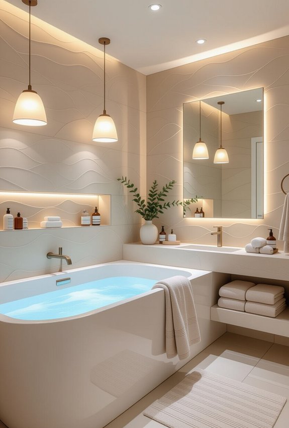 layered lighting enhances ambiance