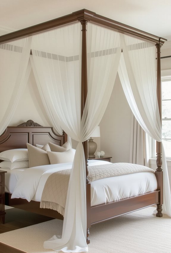 luxurious canopy bed haven