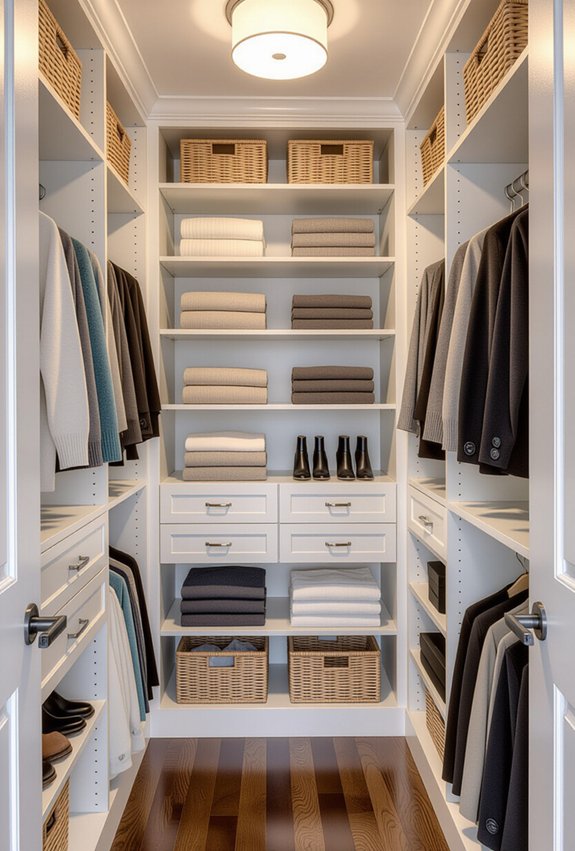 maximize closet vertical space