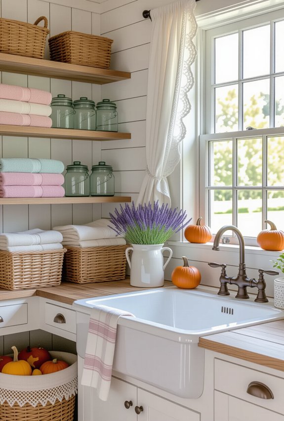 seasonal charm for laundry