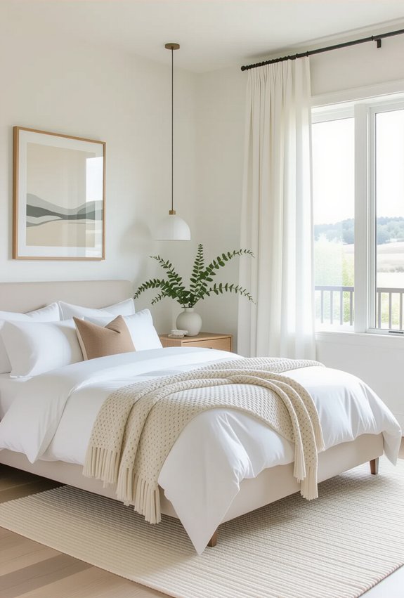 serene minimalist bedroom retreat
