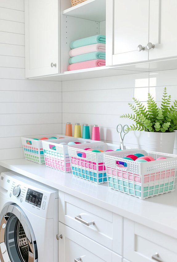 streamlined laundry essentials organization