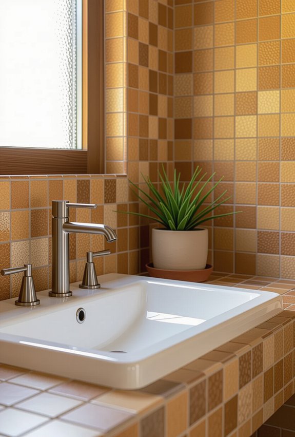 textured tiles enhance design
