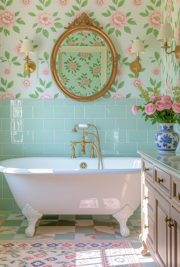 timeless vintage bathroom elegance