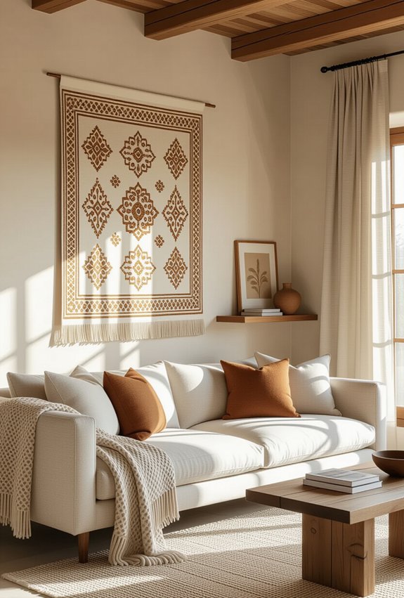 transform walls with textiles