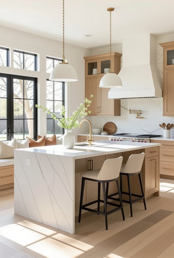 unified kitchen and living
