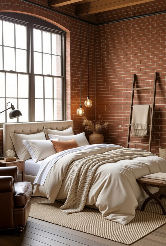 urban industrial bedroom aesthetic