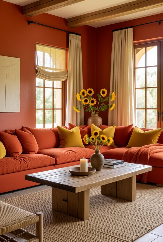warm colors create coziness