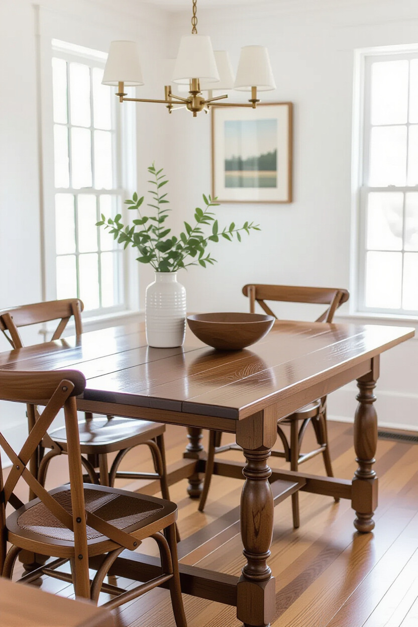 Beautiful classic wood dining table
