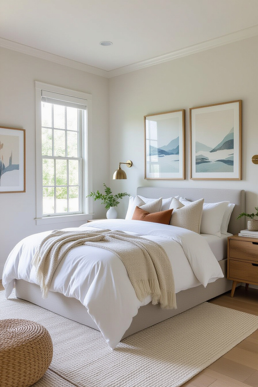 Personalized artwork in bedroom decor