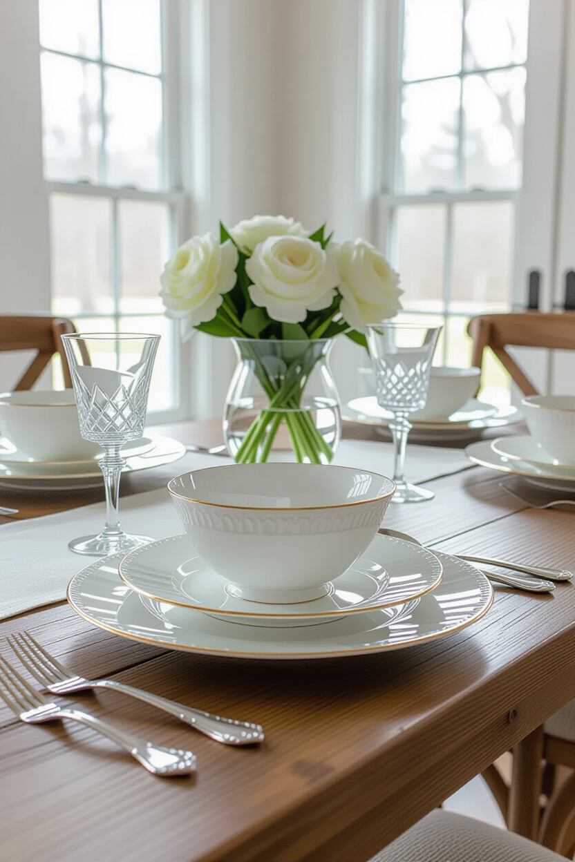 Stylish elegant table setting