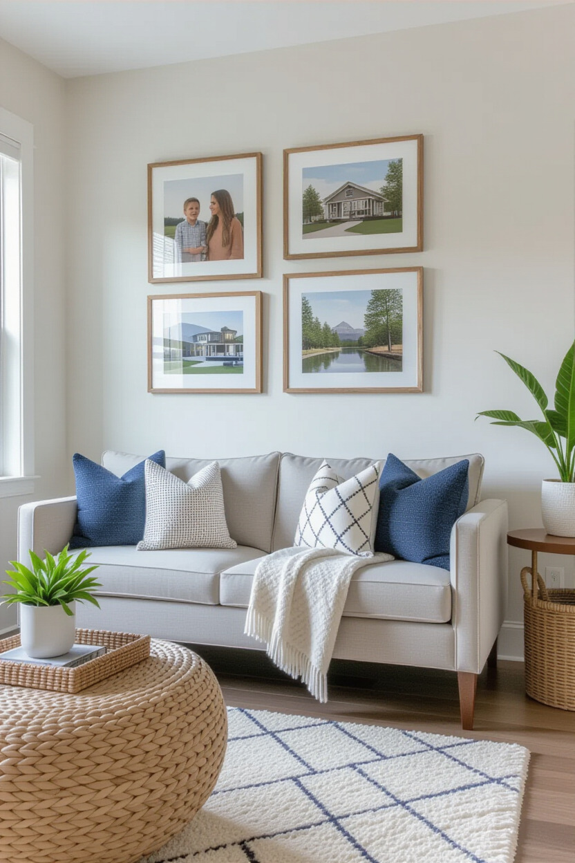 Personalized decor accents in apartment