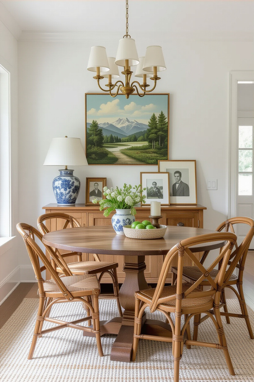 Personal touches in dining room decor