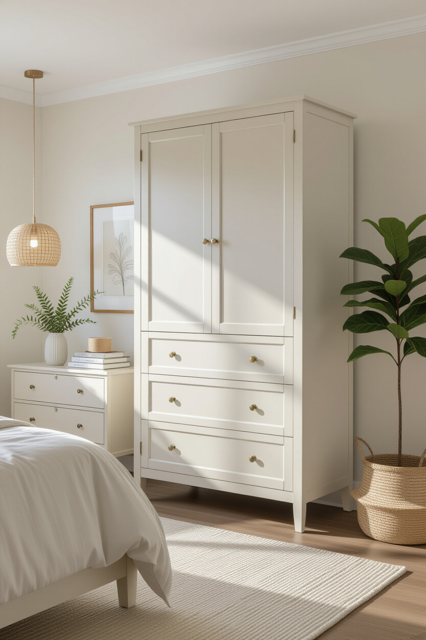 Customizable almirah in a chic bedroom