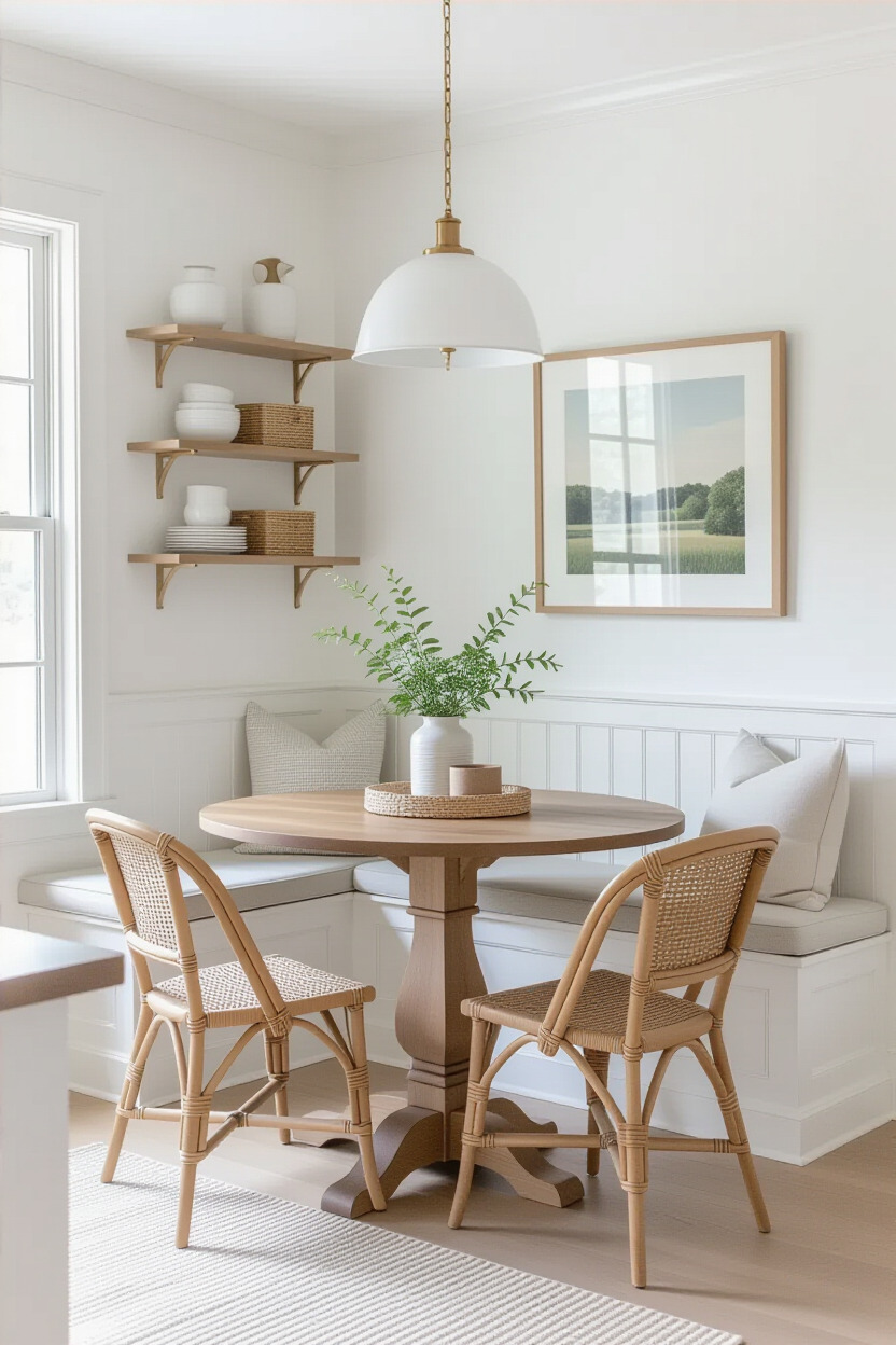 Small dining room with functional decor items