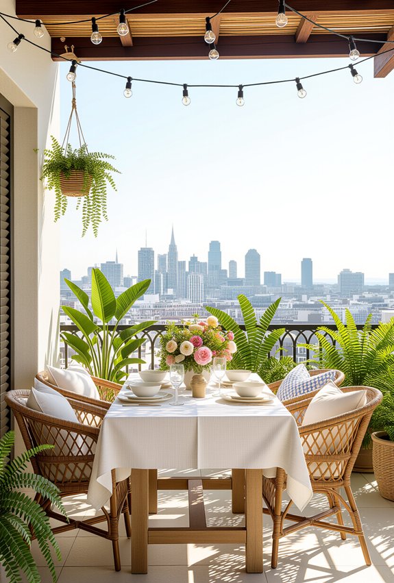 alfresco balcony dining transformation