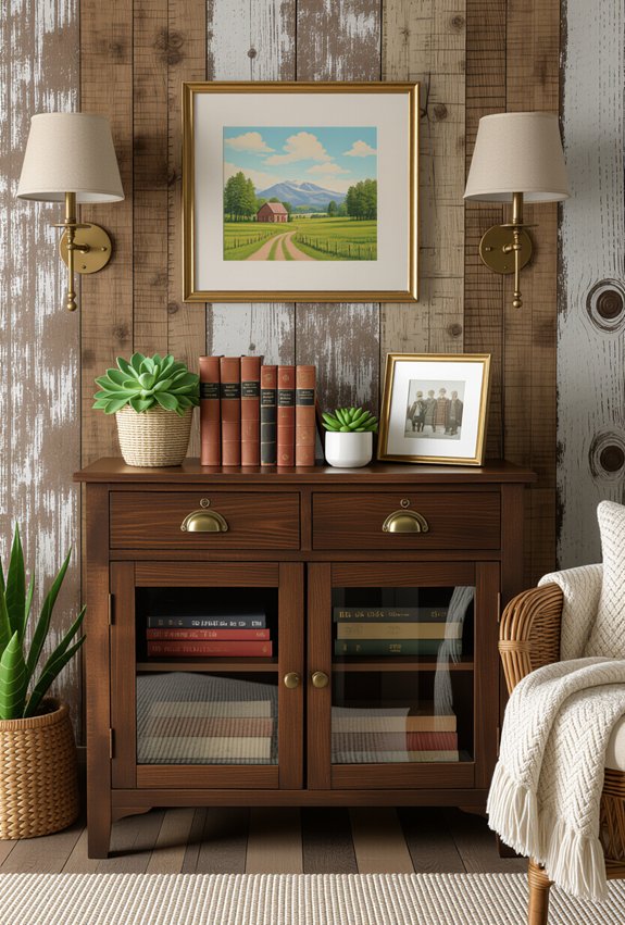 charming rustic tv units