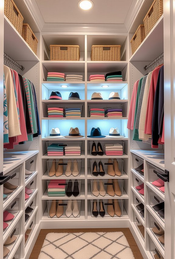 clear bins enhance organization