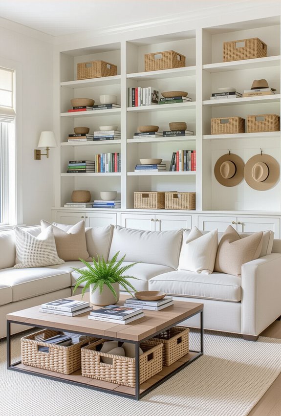 clutter free storage solutions