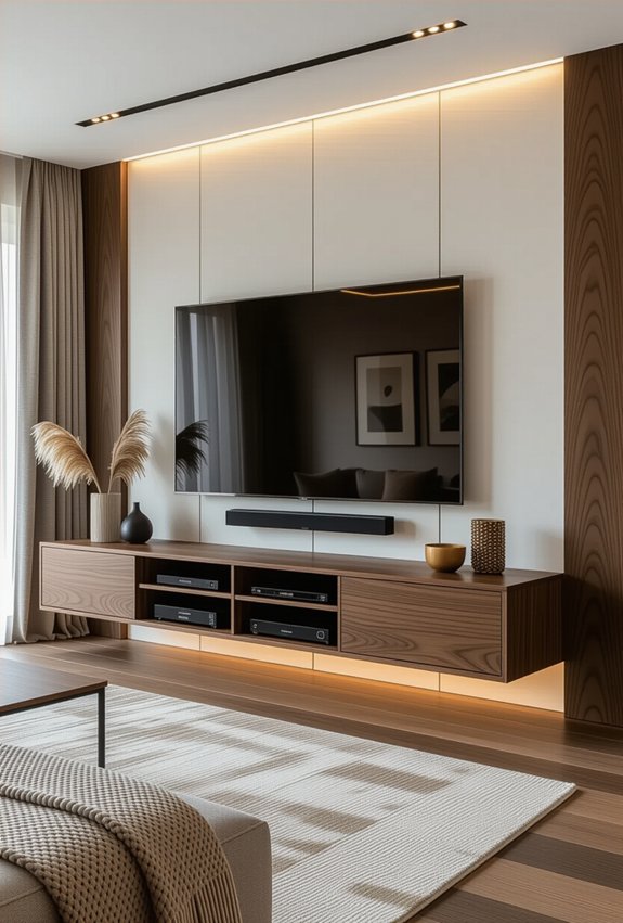 cohesive entertainment center design