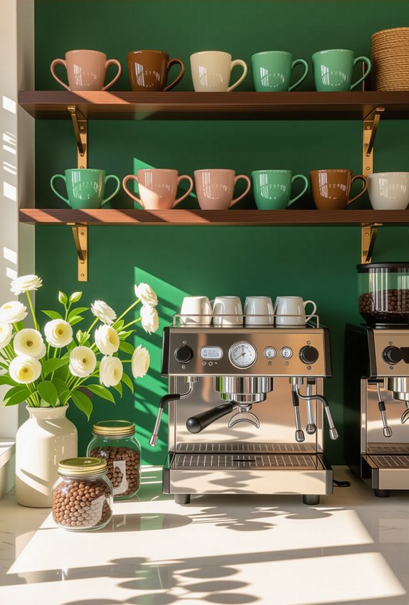 colorful coffee bar enhancements