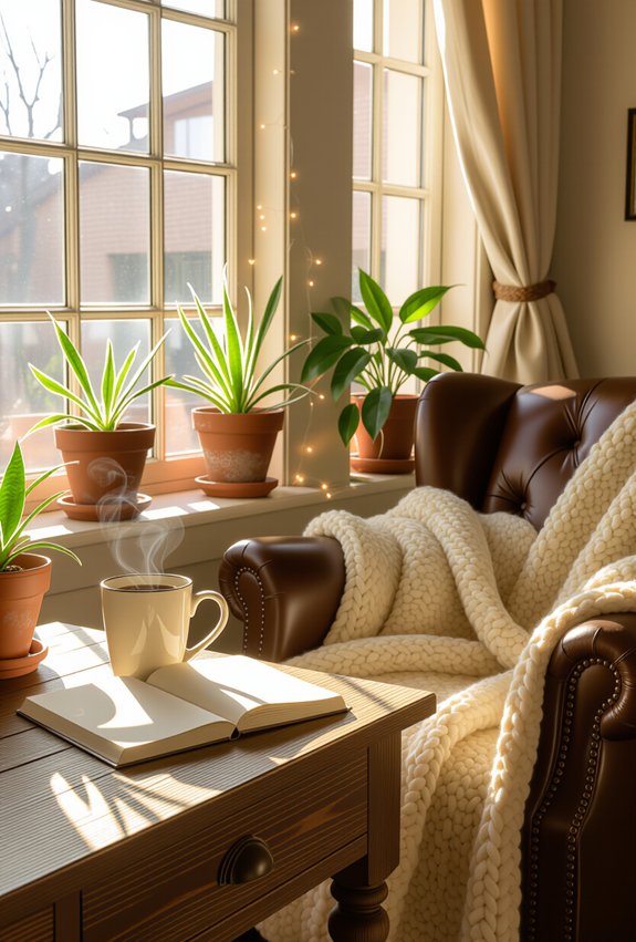 cozy caf ambiance at home