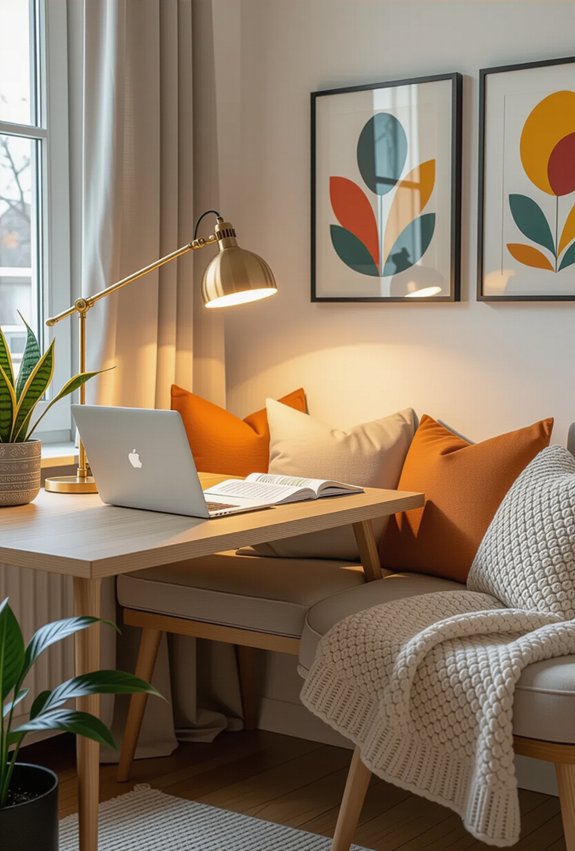 cozy corner study nook