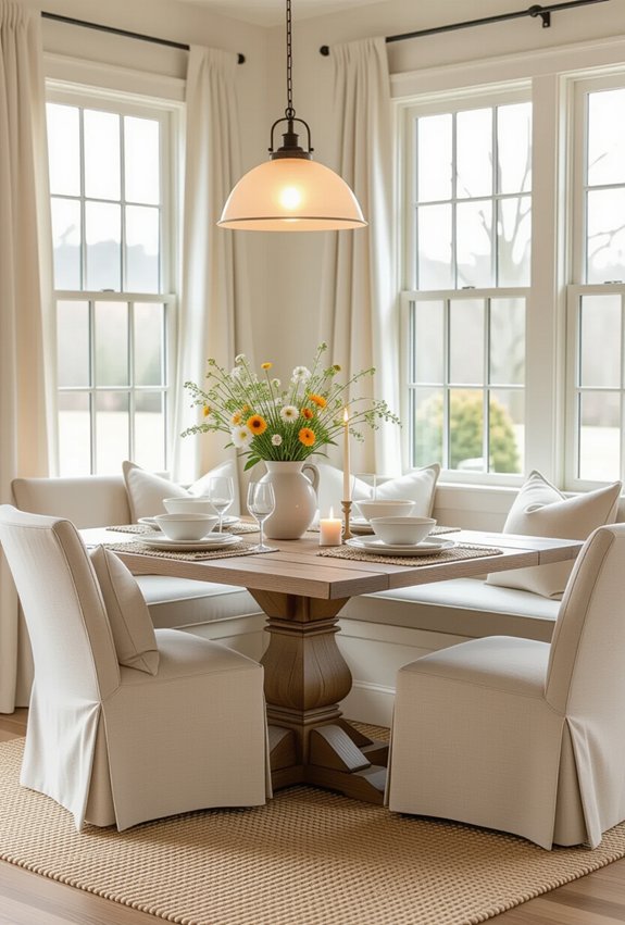 cozy intimate dining space