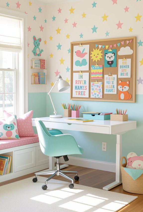 creative functional kids workspace