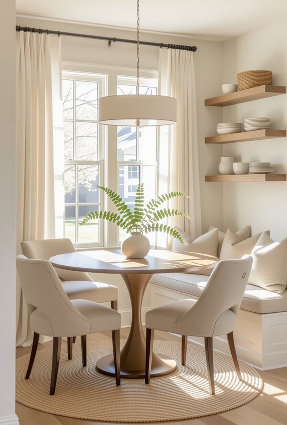 efficient small space dining