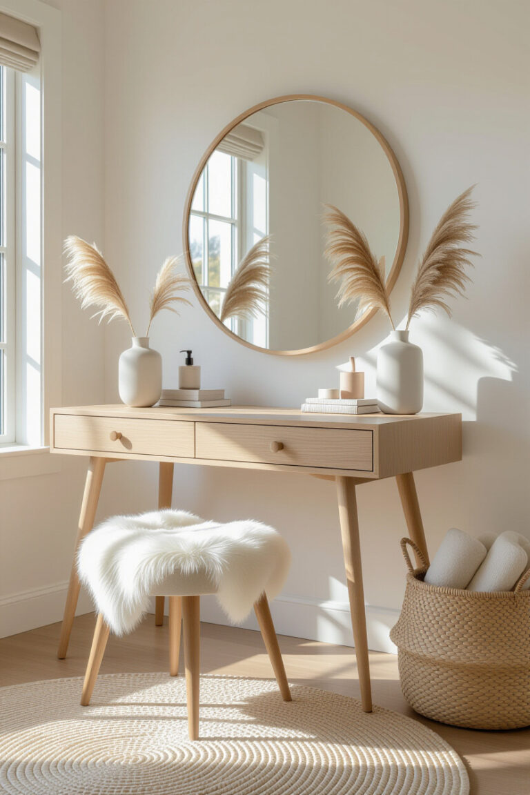 Stylish dressing table with a modern aesthetic