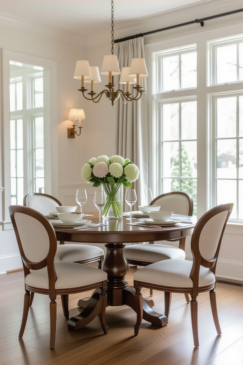 Timeless dining room decor with elegant furniture