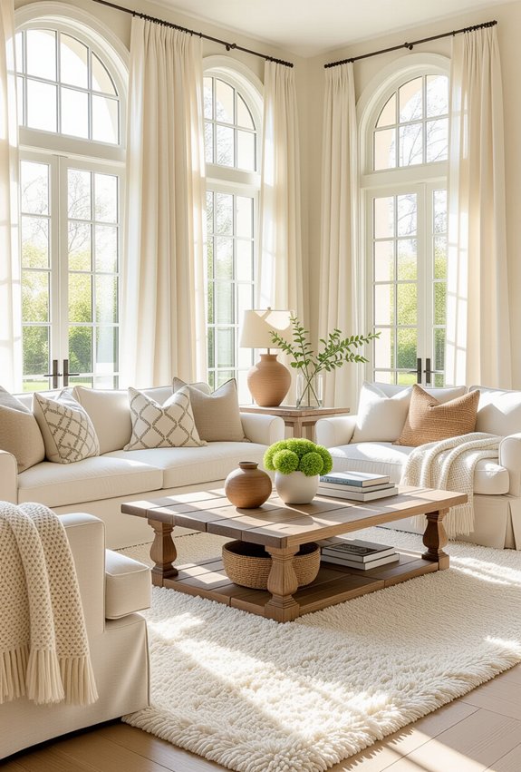 layered textures for coziness