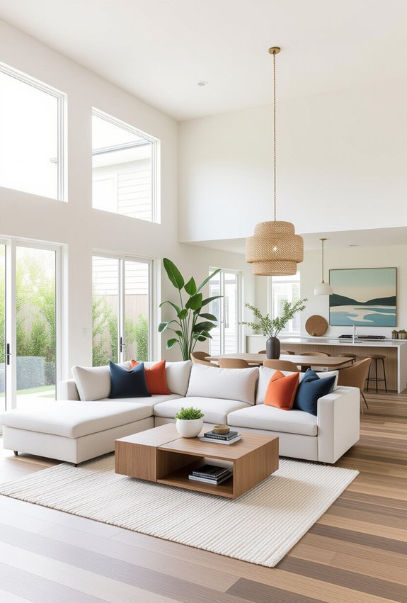 open inviting functional space