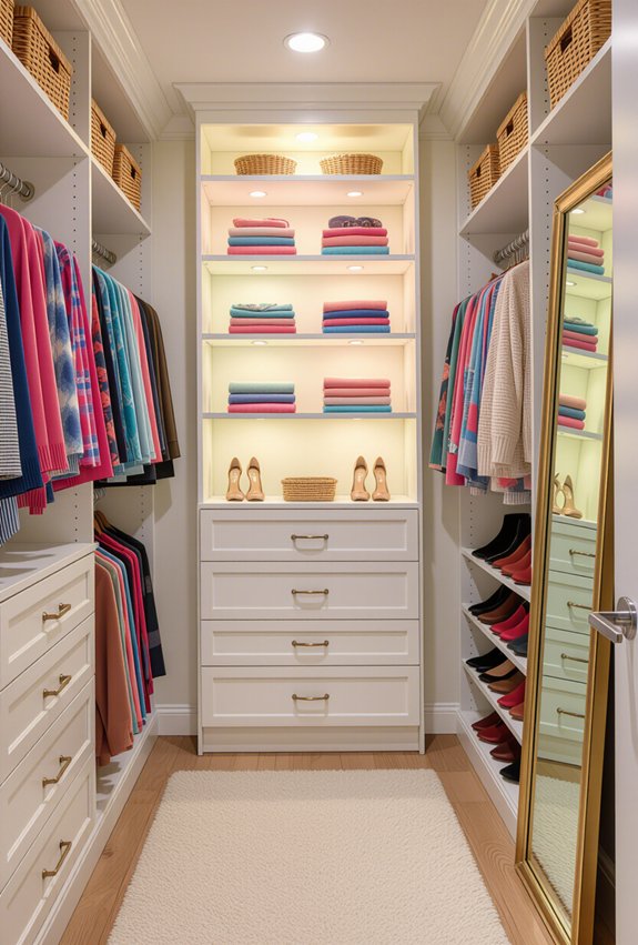organized drawer with dividers