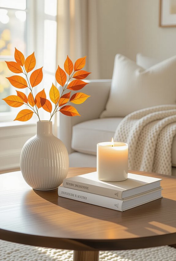 seasonal coffee table decor