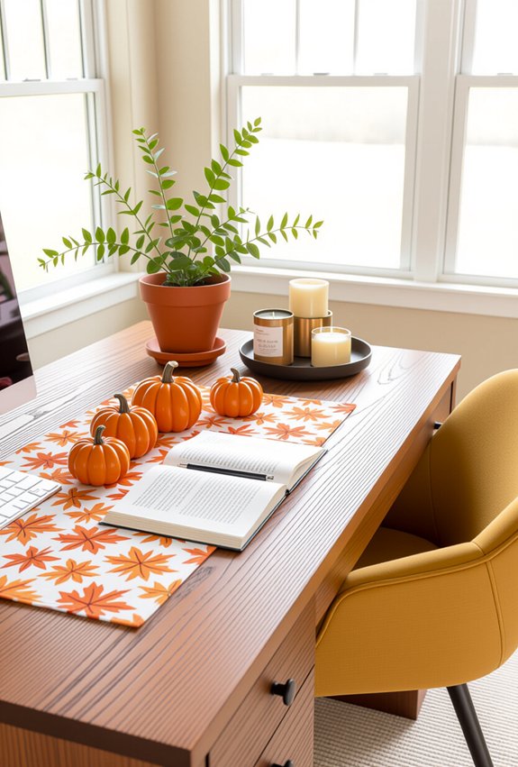 seasonal decor for workspace
