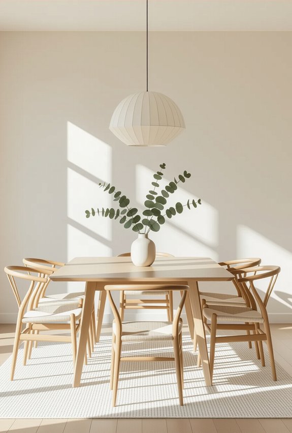 serene minimalist dining experience
