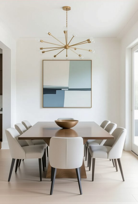 sleek sophistication in dining