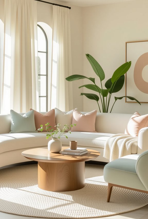 softer lines inviting atmosphere