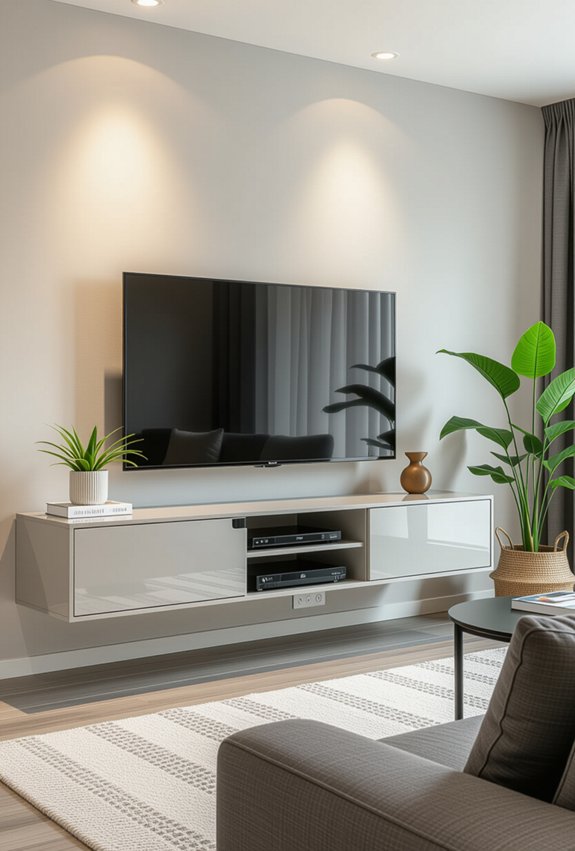 stylish floating tv solutions