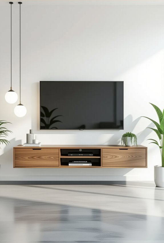 trendy floating tv units