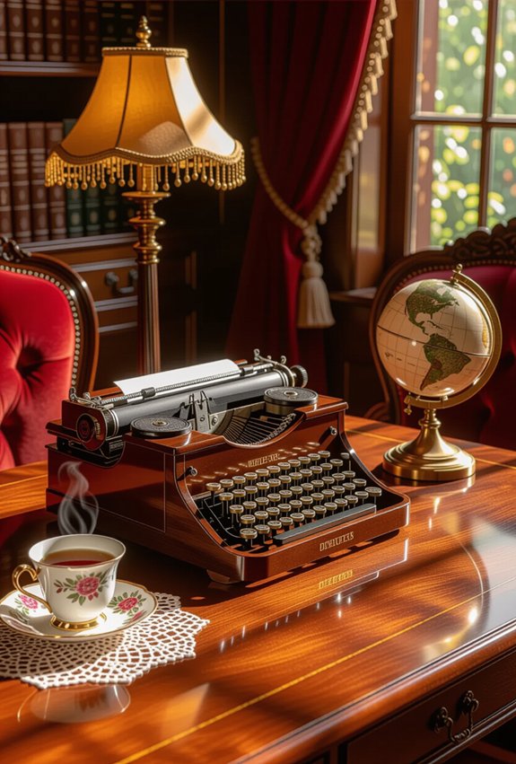 vintage charm in study tables