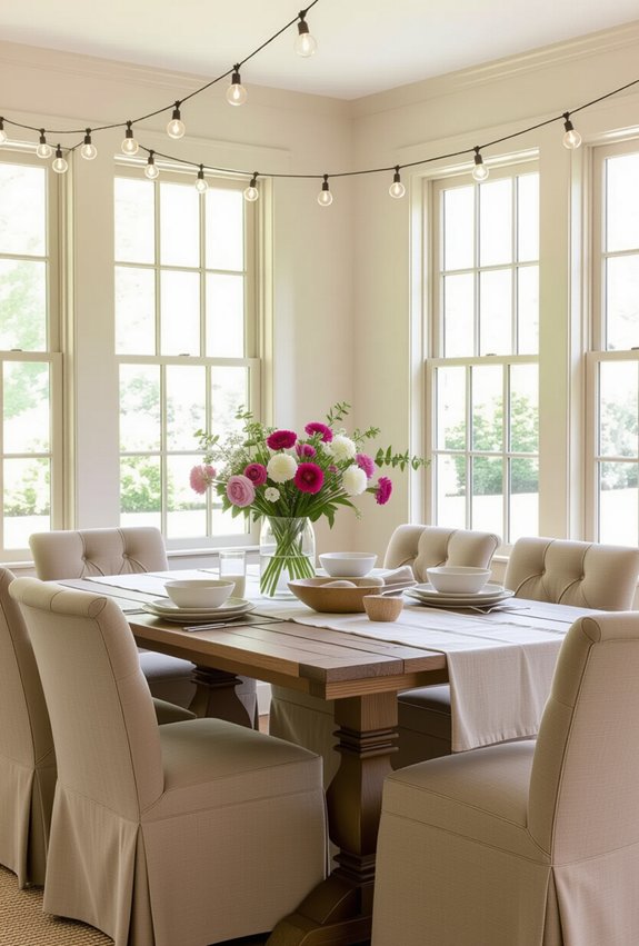 warm inviting dining atmosphere